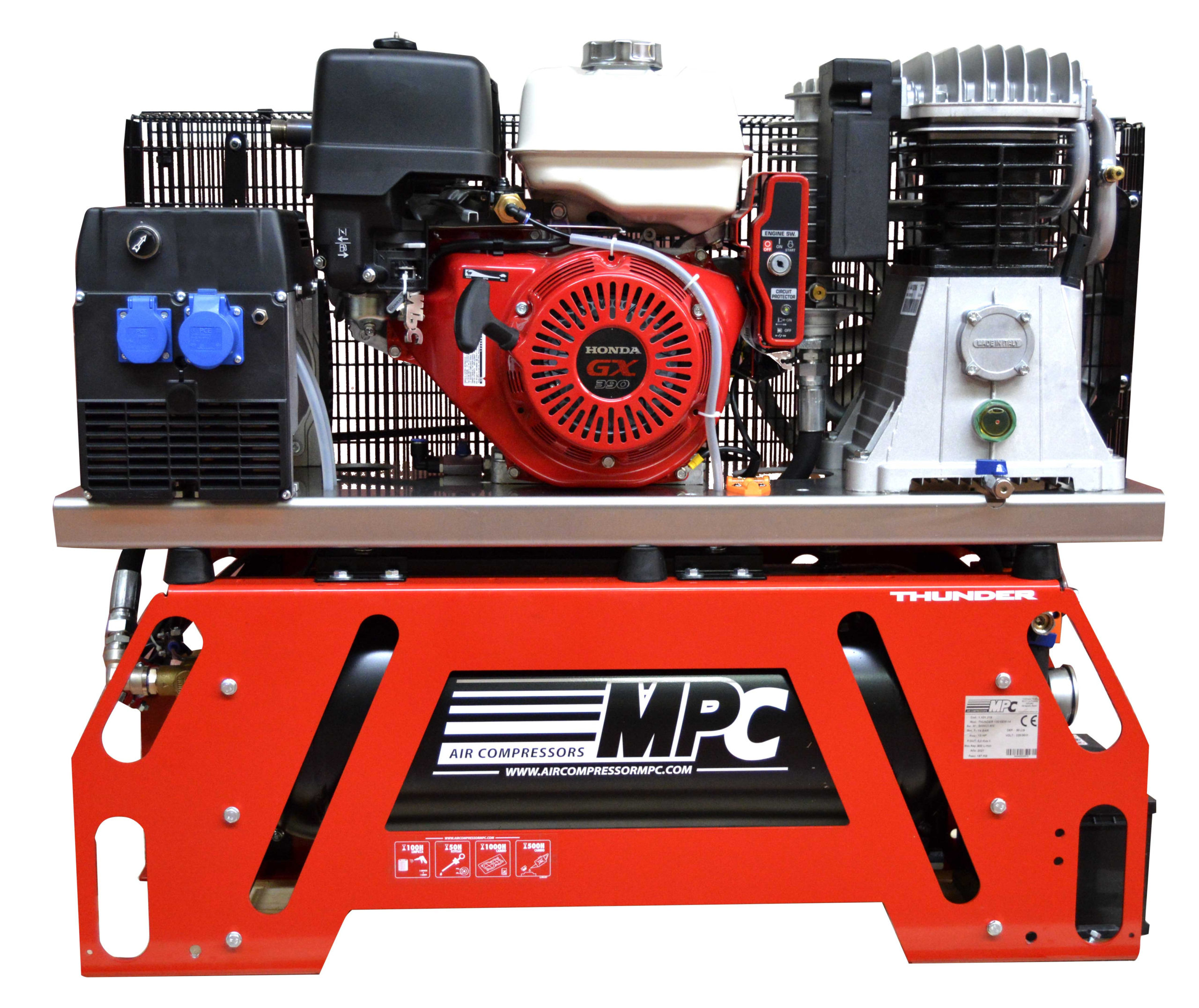 Petrol Engine Compressor MOTOCOMPRESOR THUNDER 130 MONOFASICO - aircompressormpc