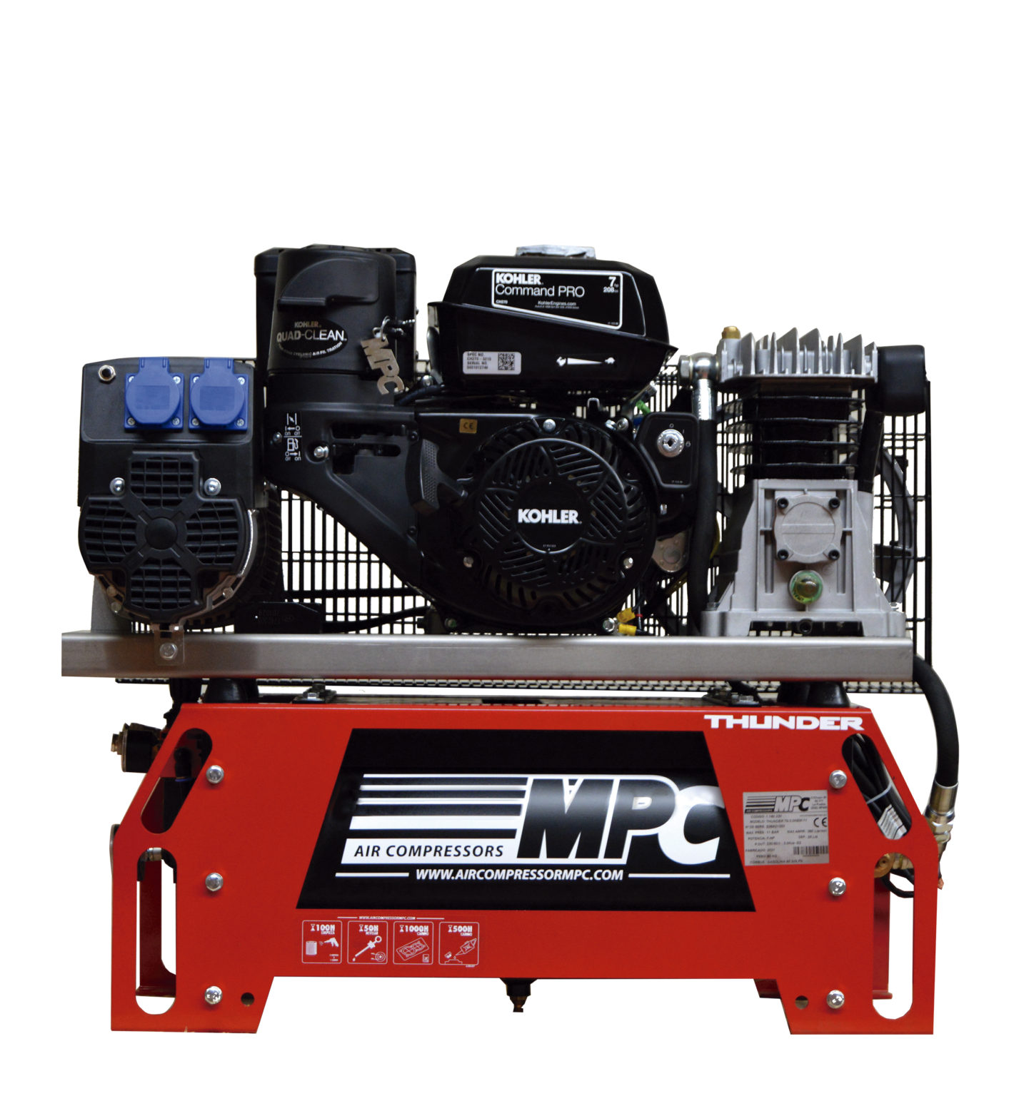 Compressor 70cm THUNDER 70 KHOLER MOTOR COMPRESSOR (25 L) - aircompressormpc