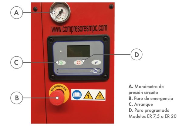 Screw air compressor ER-7,5/8