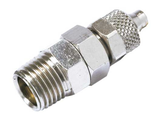 Straight male conical swivel tube clamp fitting
