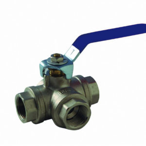 3-way line valve "L" function with H-H ball closing handle
